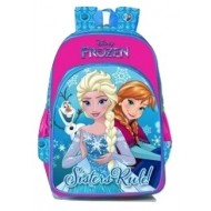 Disney Frozen Sister Rules Pink Blue Trolley School Bag 18 inch